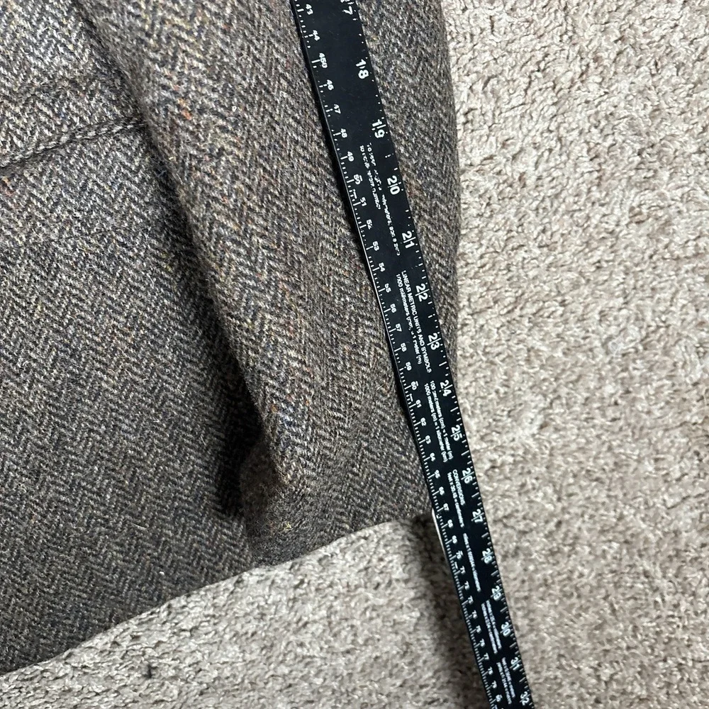 ASOS X Harris Tweed 42R 36x30 Suit Two Piece Brown Herringbone Tweed Old Money